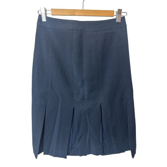 Bisou-Bisou Navy Multi Slits Bottom Skirt Women's Size 4 - Picture 1 of 4